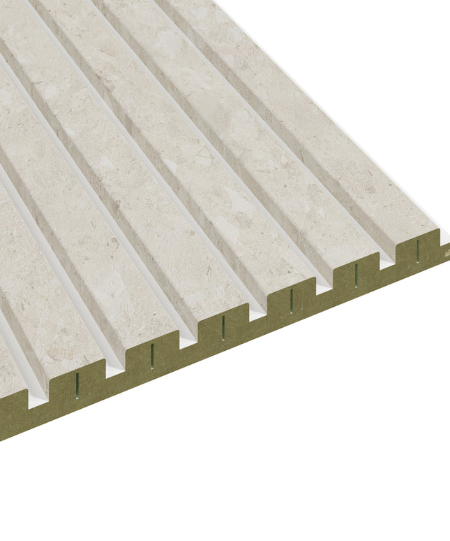 Latt Novo-Hydro - White & Ceppo Beige (Set van 2 panelen / 1,66m²)