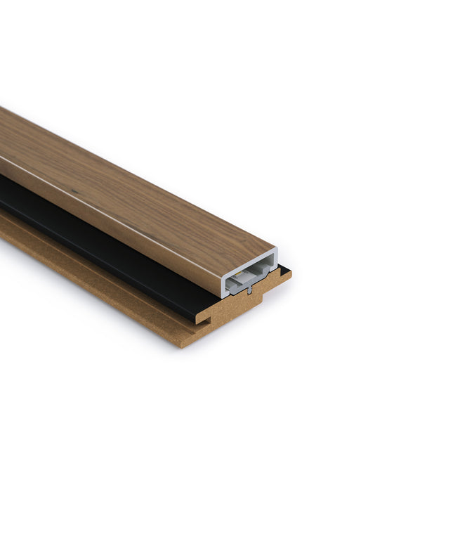 LED-profiel - Latt - Black & Warm Walnut