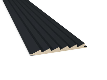 Riff - Matte Black (1 Paneel / 0,57m²)