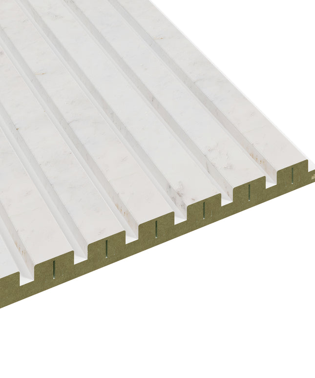 Latt Novo-Hydro - White & Nude Marble (Set van 2 panelen / 1,66m²)