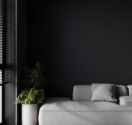 Riff - Matte Black (1 Paneel / 0,57m²)