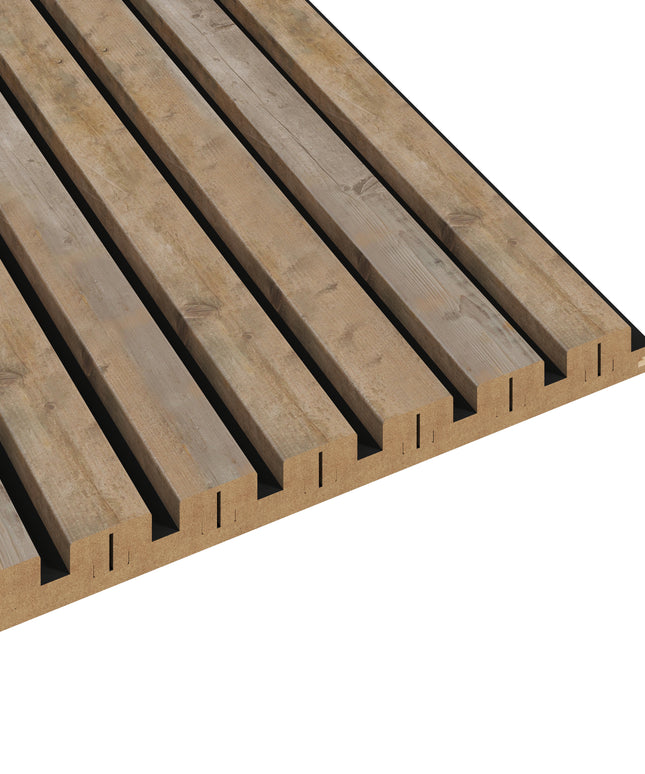 LED-profiel - Latt - Black & Rustic Wood