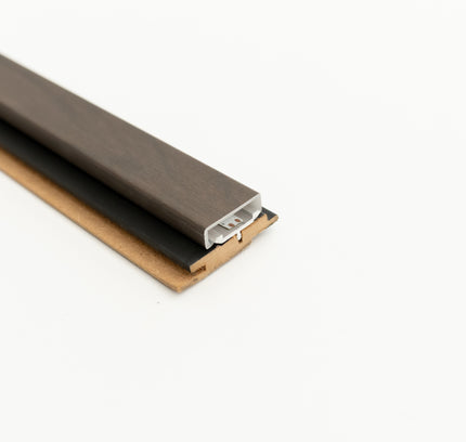 LED-profiel - Latt - Black & Smoked Walnut