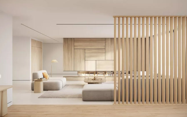 Roomdivider Natural Oak