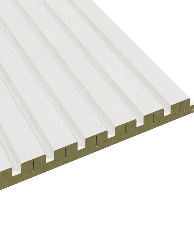 Latt Novo-Hydro - White & Stucco Ivory (Set van 2 panelen / 1,66m²)