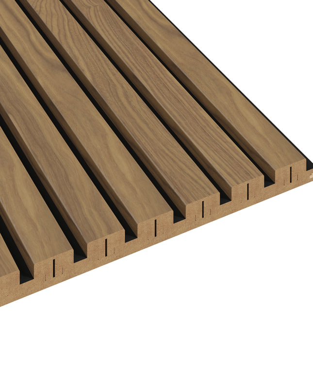 LED-profiel - Latt - Black & Warm Walnut
