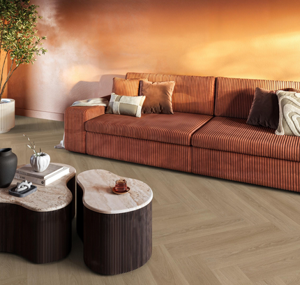 YUP XL Brentford Warm Oak (Klik & Plak)